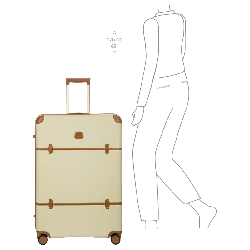Brics Bellagio - Trolley de 4 ruedas 82 cm expandible (cream)