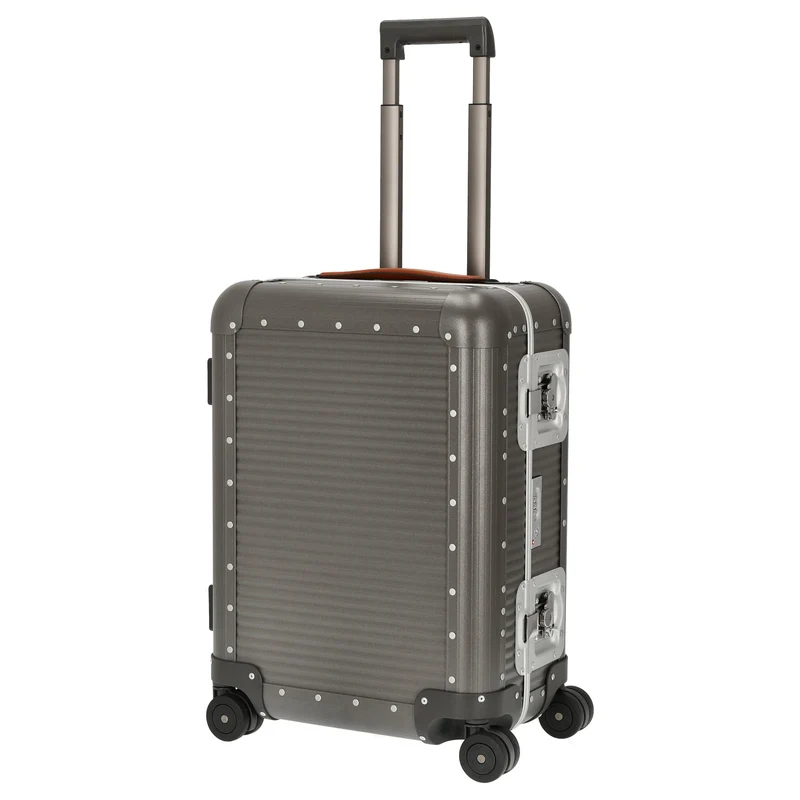 FPM Milano Bank aluminum Spinner 55 M - Trolley de cabina con 4 ruedas 55/25 cm (steel grey)