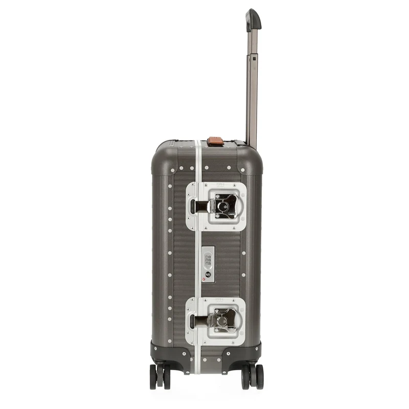 FPM Milano Bank aluminum Spinner 55 M - Trolley de cabina con 4 ruedas 55/25 cm (steel grey)