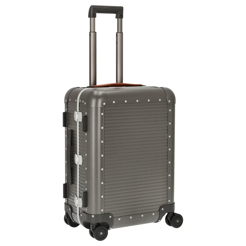 FPM Milano Bank aluminum Spinner 55 M - Trolley de cabina con 4 ruedas 55/25 cm (steel grey)