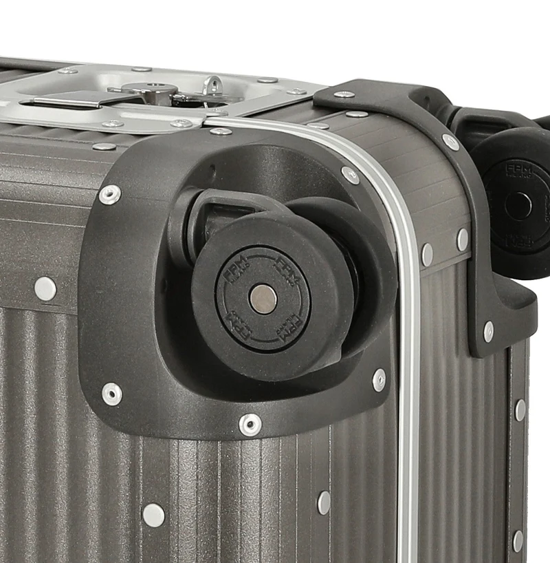 FPM Milano Bank aluminum Spinner 55 M - Trolley de cabina con 4 ruedas 55/25 cm (steel grey)