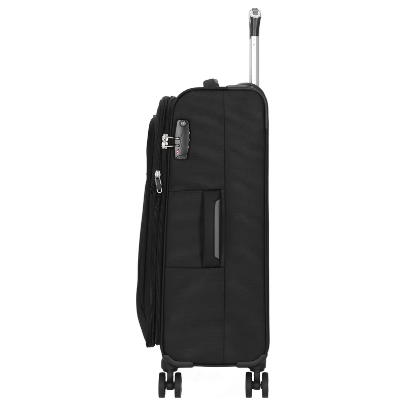 D&N Travel Line 6404 - Maleta de 4 Ruedas M 68 cm (color: negro)