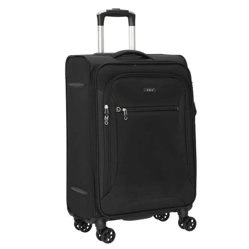 D&N Travel Line 6404 - Maleta de 4 Ruedas M 68 cm (color: negro)