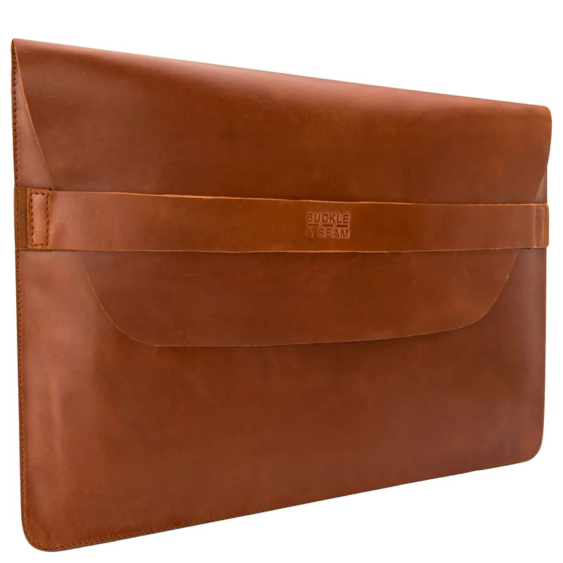 Buckle & Seam Terra Laptop Sleeve 15'' - Funda para portátil 39 cm (cognac)