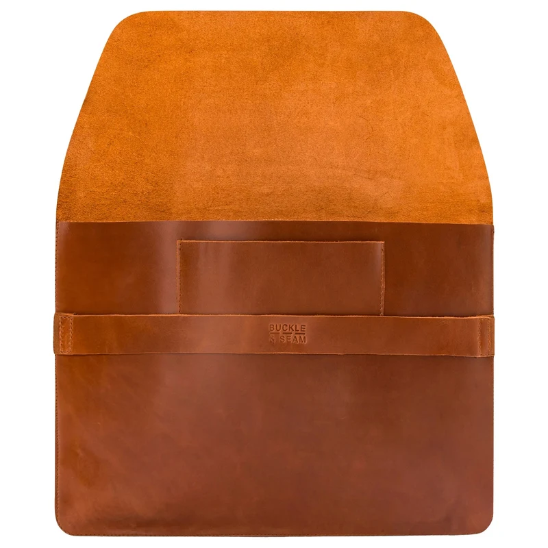 Buckle & Seam Terra Laptop Sleeve 15'' - Funda para portátil 39 cm (cognac)