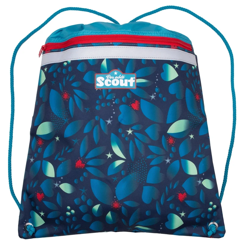 Scout Genius Exklusiv LED - Mochila escolar Set 4tlg. (White Unicorn)