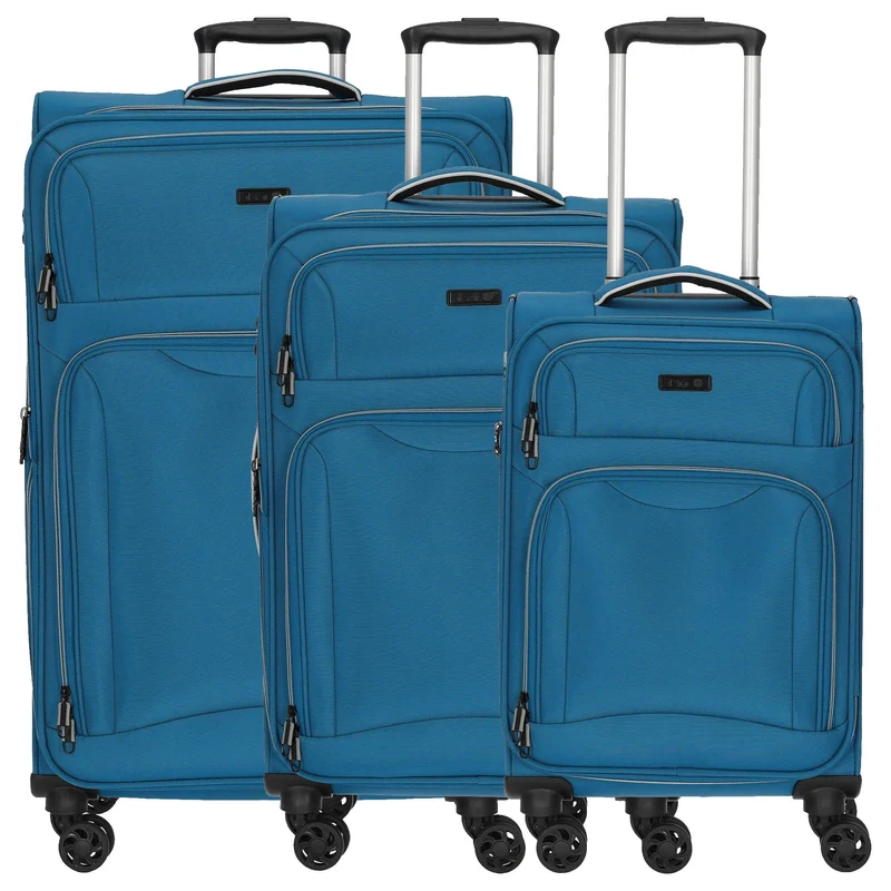 D&N Travel Line 9204 - Set de trolley, 3 pzas. (blau)