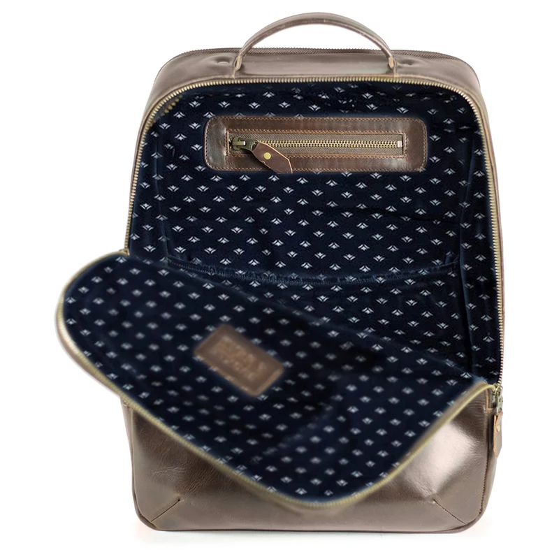 Buckle & Seam Leon - Mochila 15" 41 cm (brown/dots)