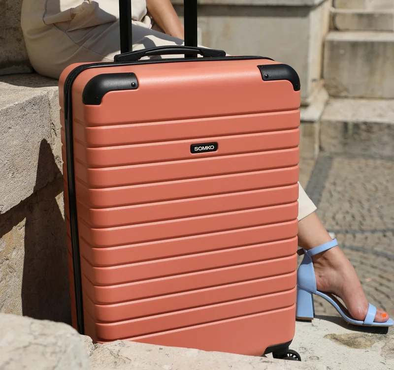 Somko Line - Trolley con 4 ruedas M 67 cm (coral)