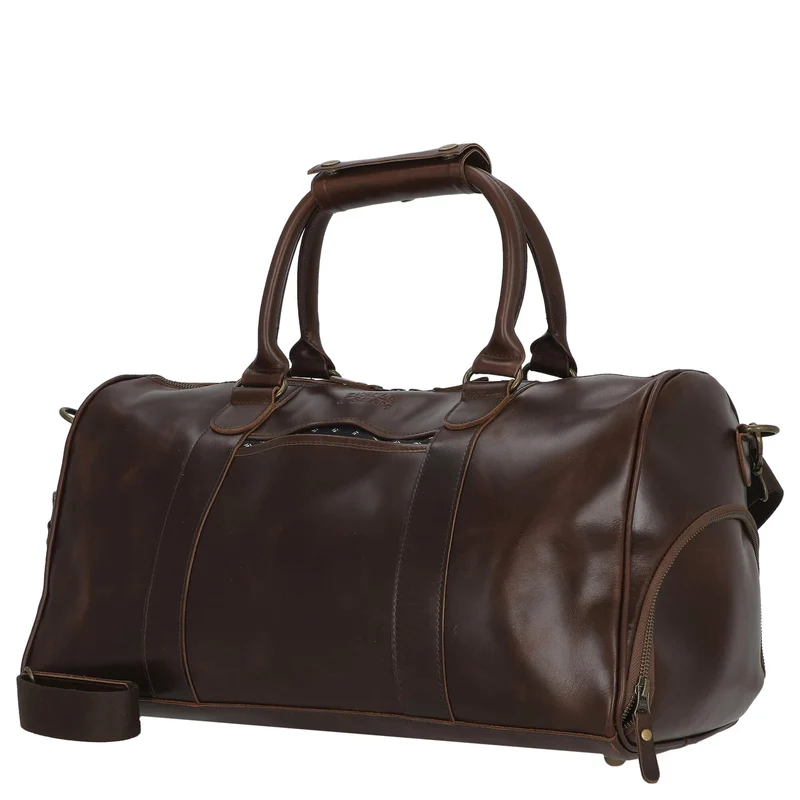 Buckle & Seam Collin - Bolsa de viaje 48 cm (braun/dots)