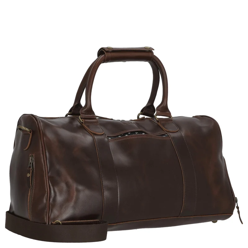 Buckle & Seam Collin - Bolsa de viaje 48 cm (braun/dots)