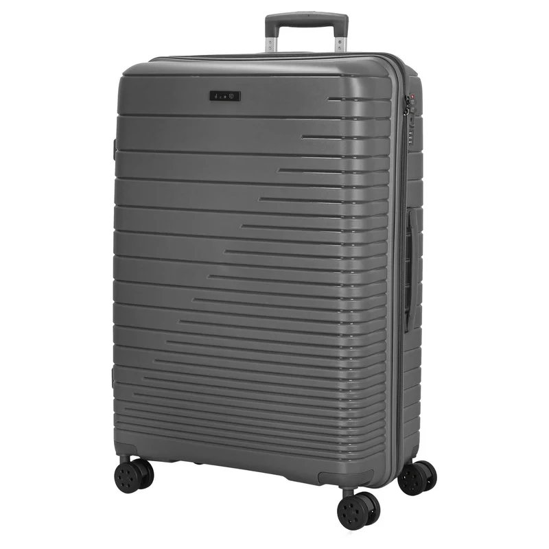 D&N Travel Line 4600 - Juego de maletas, 3 piezas (gris)