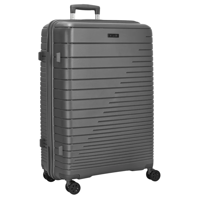 D&N Travel Line 4600 - Juego de maletas, 3 piezas (gris)