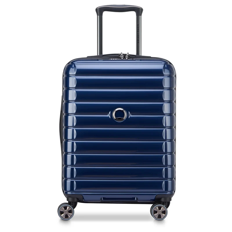 Delsey Paris Shadow 5.0 - Trolley de cabina Slim Line USB 4 ruedas 55 cm (marineblau)