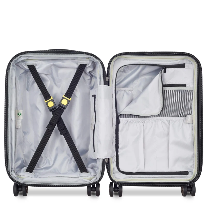 Delsey Paris Shadow 5.0 - Trolley de cabina Slim Line USB 4 ruedas 55 cm (marineblau)