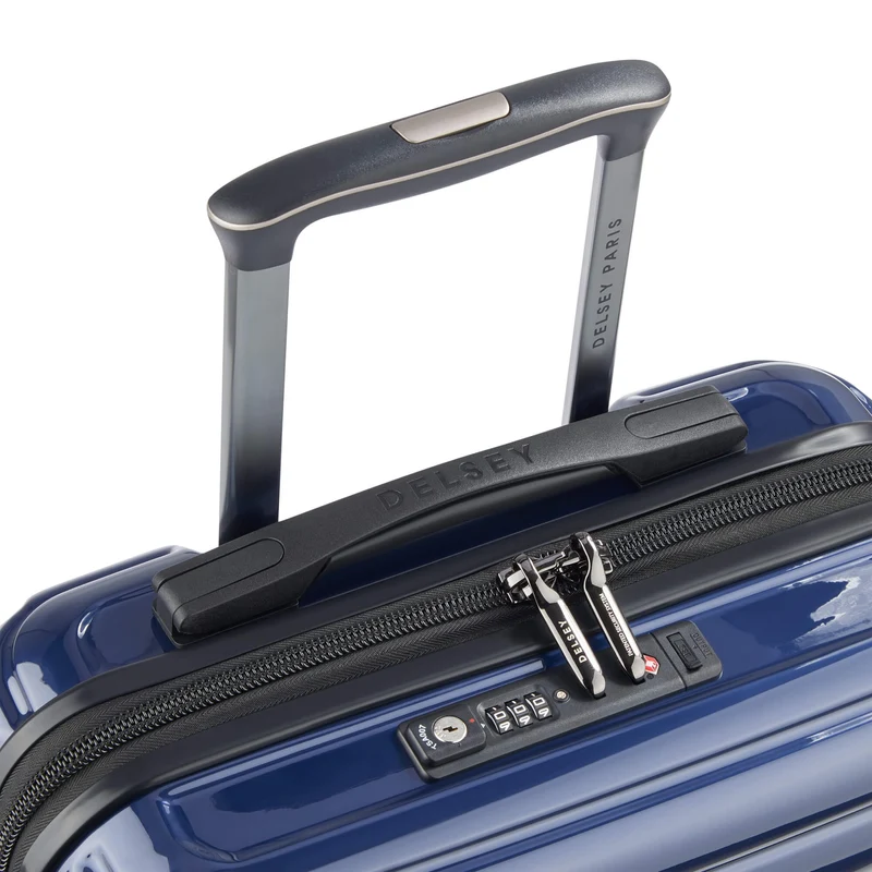 Delsey Paris Shadow 5.0 - Trolley de cabina Slim Line USB 4 ruedas 55 cm (marineblau)