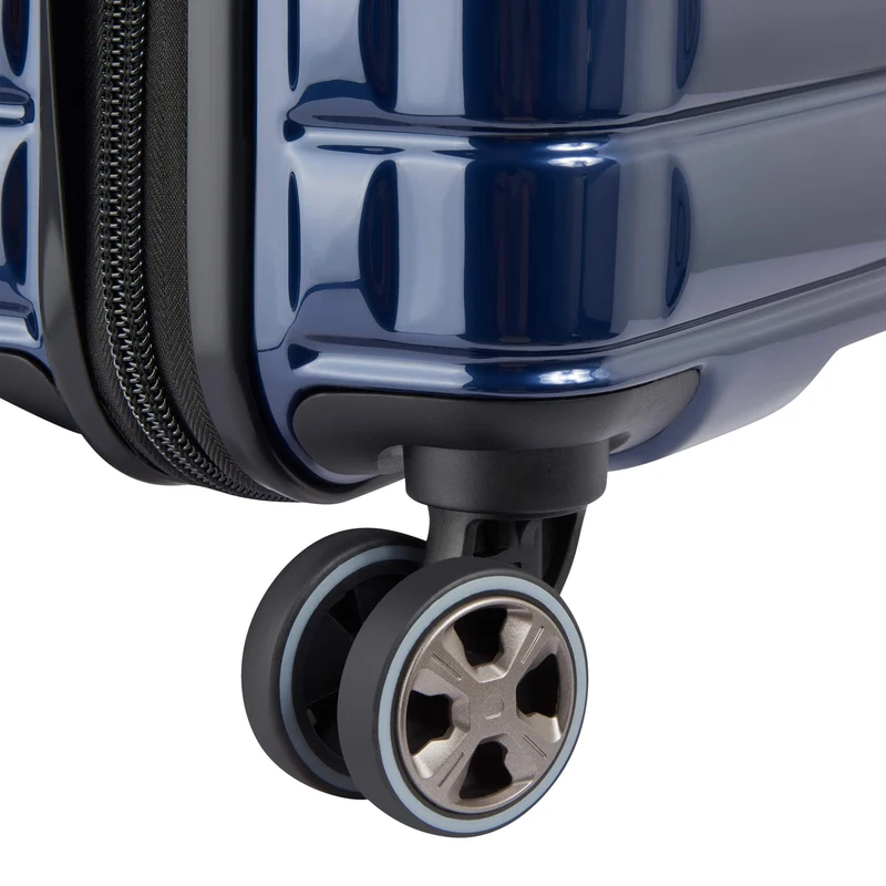 Delsey Paris Shadow 5.0 - Trolley de cabina Slim Line USB 4 ruedas 55 cm (marineblau)