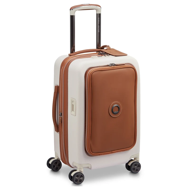 Delsey Paris Chatelet Air 2.0 - Trolley de cabina de 4 ruedas 55 cm expandible 14" USB (angora)
