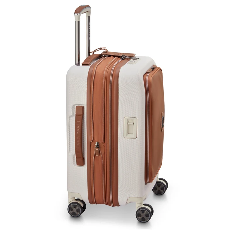 Delsey Paris Chatelet Air 2.0 - Trolley de cabina de 4 ruedas 55 cm expandible 14" USB (angora)