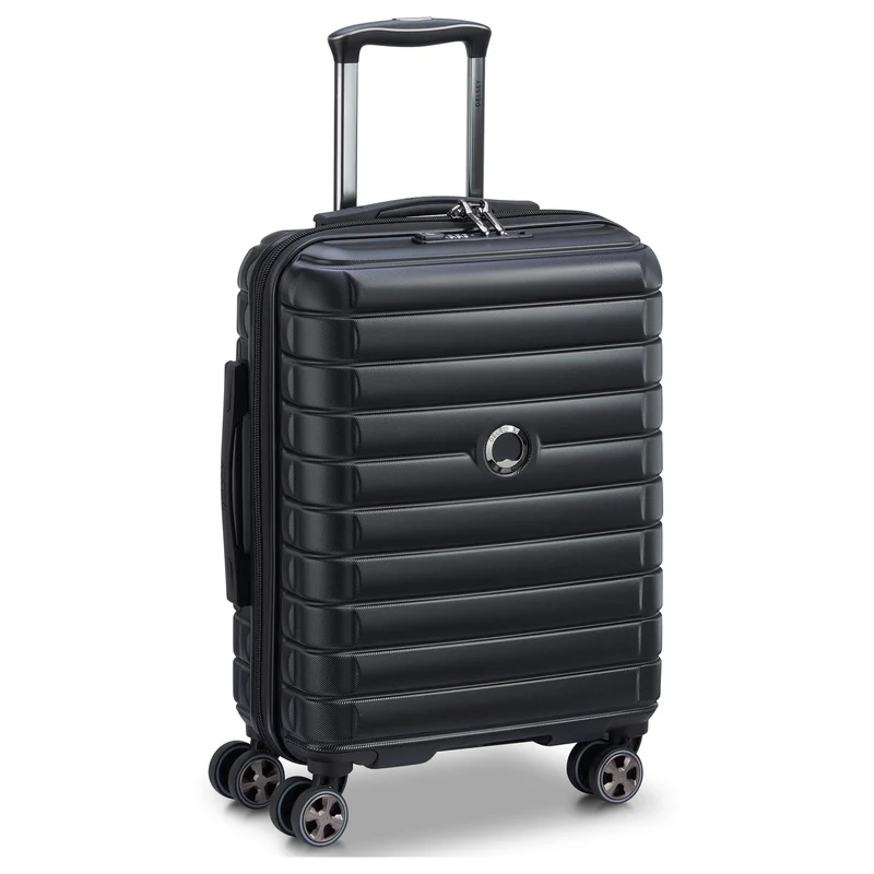 Delsey Paris Shadow 5.0 - Trolley de cabina con 4 ruedas Slim Line USB 55 cm (schwarz)