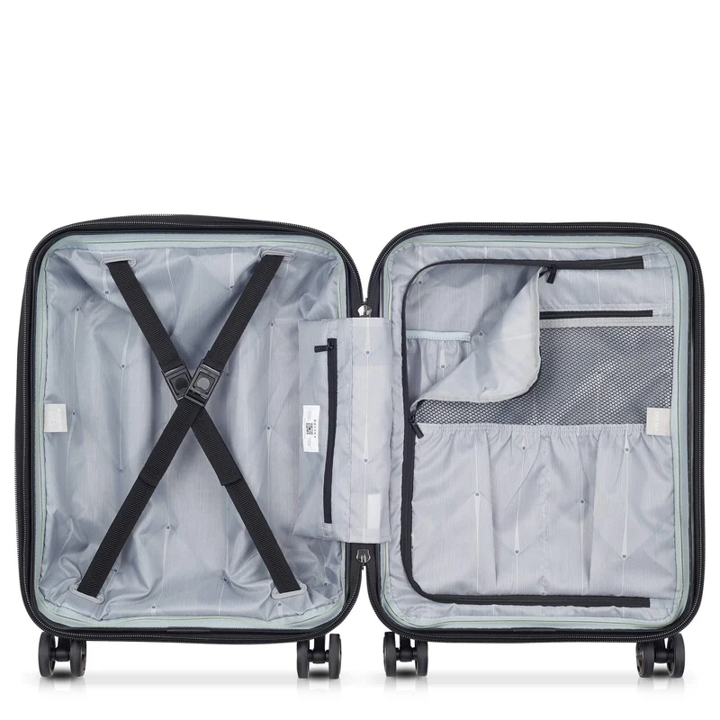 Delsey Paris Shadow 5.0 - Trolley de cabina con 4 ruedas Slim Line USB 55 cm (schwarz)