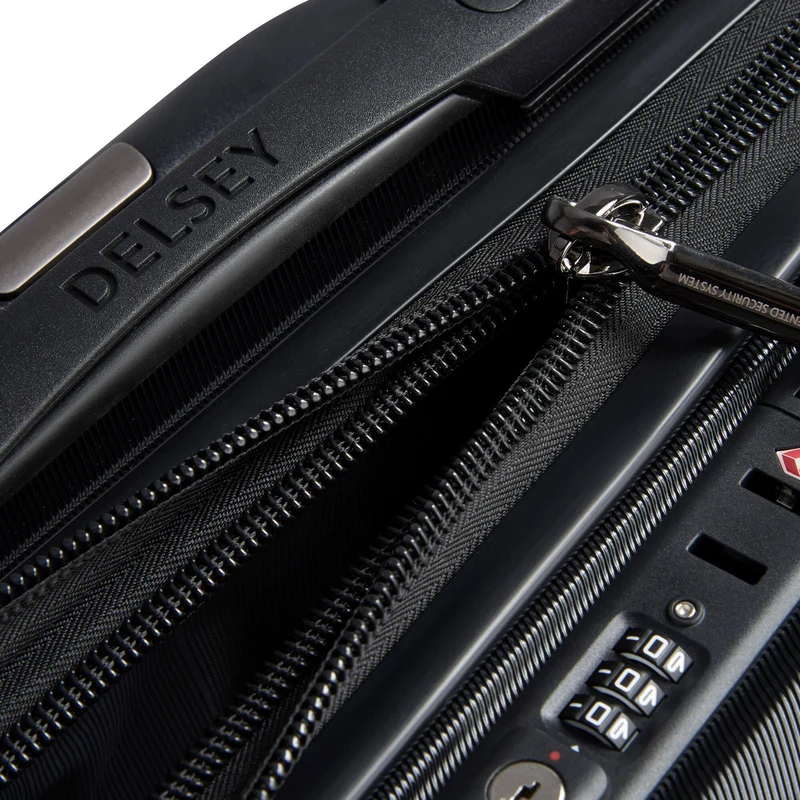 Delsey Paris Shadow 5.0 - Trolley de cabina con 4 ruedas Slim Line USB 55 cm (schwarz)