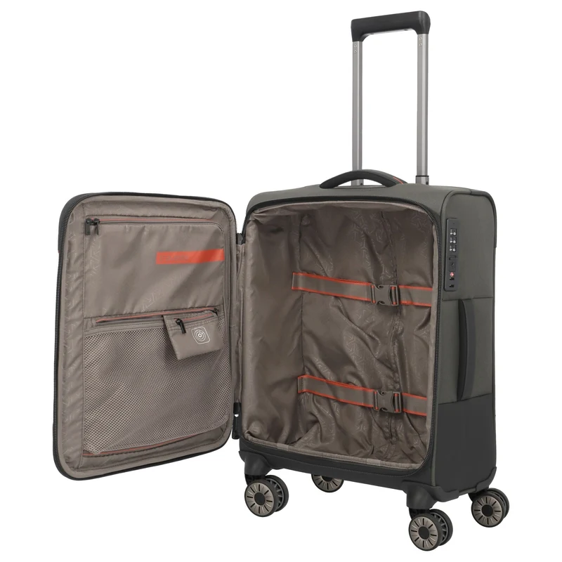 Travelite Crosslite - Trolley de cabina con 4 ruedas S 55 cm (oliv)