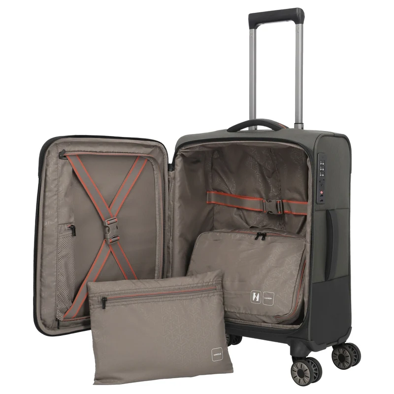 Travelite Crosslite - Trolley de cabina con 4 ruedas S 55 cm (oliv)