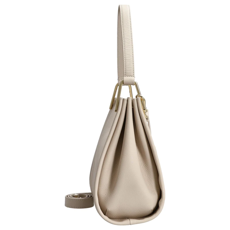 Coccinelle Wallace - Bolso de hombro 28 cm (lambskin white/laurel green)