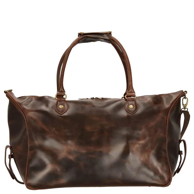 Buckle & Seam Linwood Weekender - Bolsa de viaje 50 cm Leder (brown/blue)
