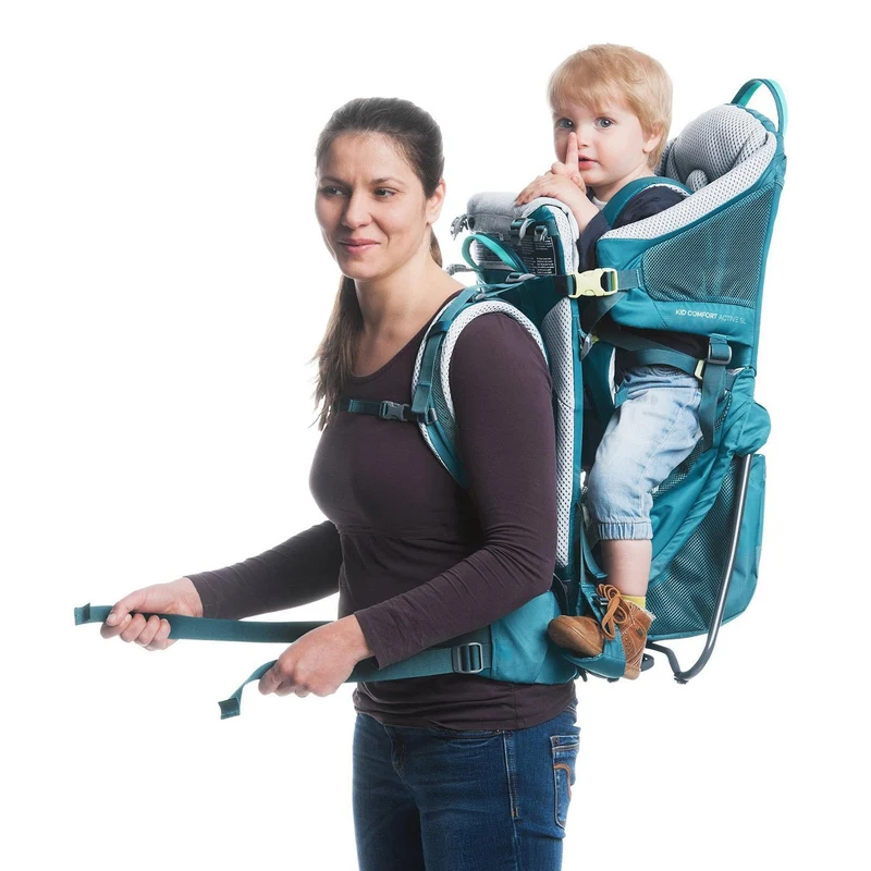 Deuter Kid Comfort Active SL - Mochila portabebés para niños (Kraxe) (denim)