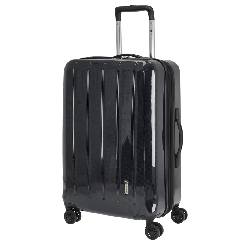 CHECK.IN London 2.0 - Trolley de 4 ruedas 67 cm (carbon blau)