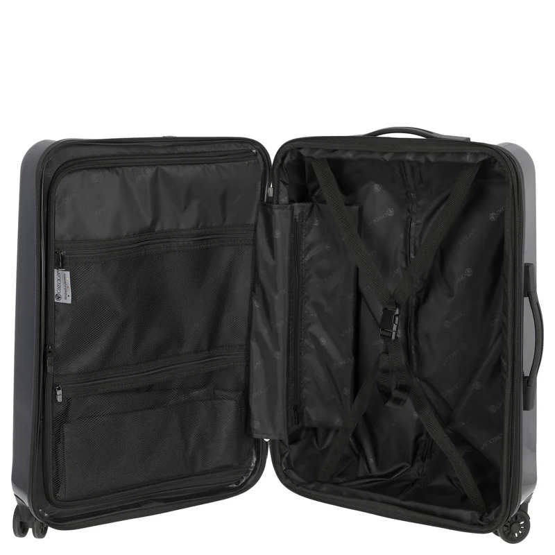 CHECK.IN London 2.0 - Trolley de 4 ruedas 67 cm (carbon blau)