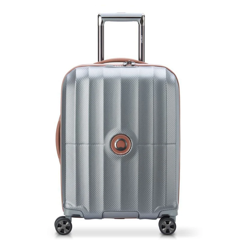 Delsey Paris Carrousel - Trolley de cabina con 4 ruedas Slim line 55 cm (Platin)