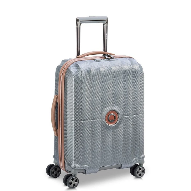 Delsey Paris Carrousel - Trolley de cabina con 4 ruedas Slim line 55 cm (Platin)
