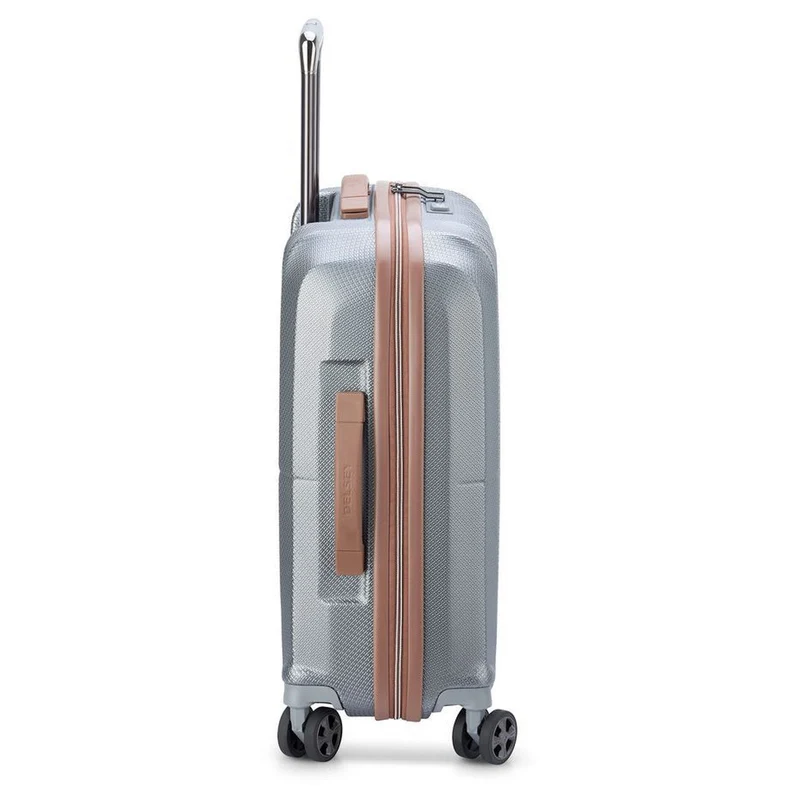 Delsey Paris Carrousel - Trolley de cabina con 4 ruedas Slim line 55 cm (Platin)