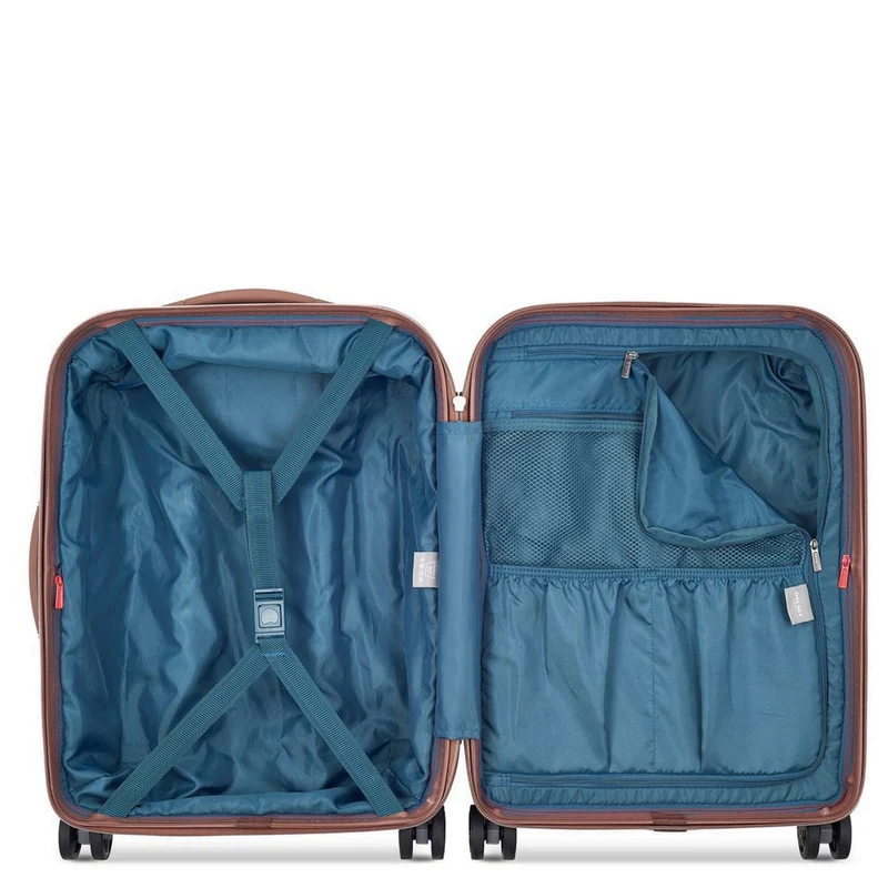 Delsey Paris Carrousel - Trolley de cabina con 4 ruedas Slim line 55 cm (Platin)
