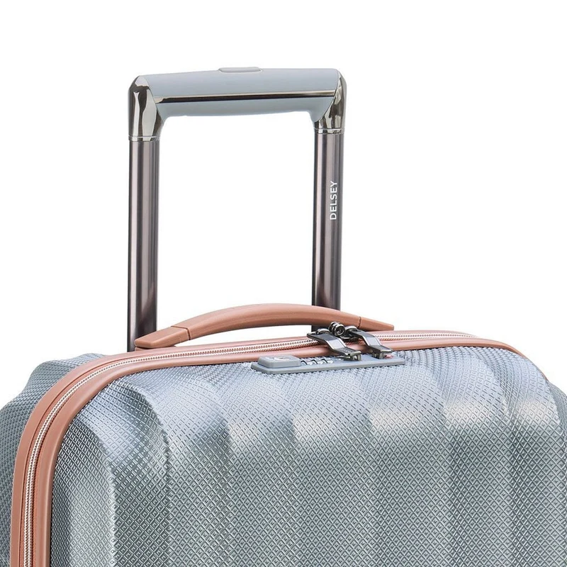 Delsey Paris Carrousel - Trolley de cabina con 4 ruedas Slim line 55 cm (Platin)