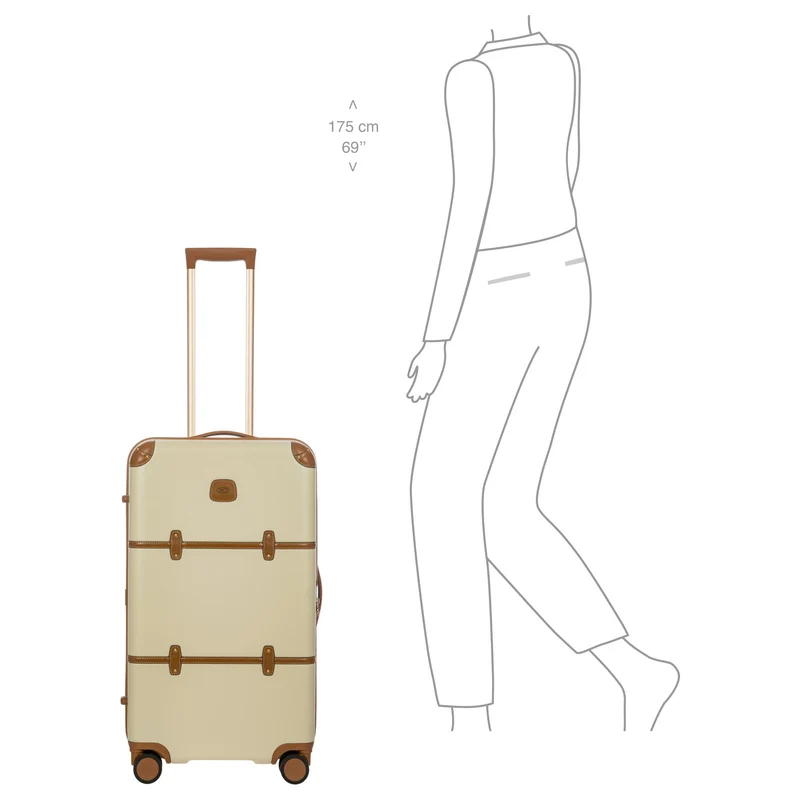 Brics Bellagio Trunk - Trolley de 4 ruedas 74 cm (cream)
