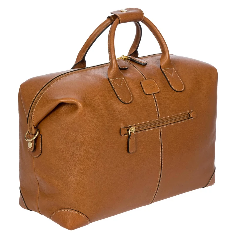 Brics Life Pelle Weekender - Bolsa de viaje 43 cm Leder (cognac)