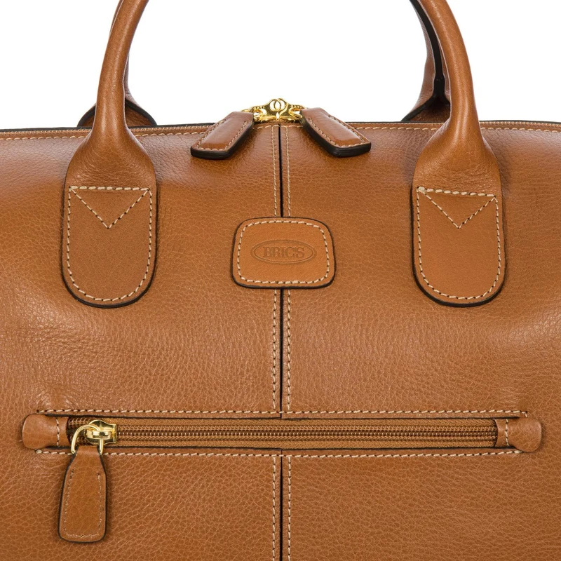 Brics Life Pelle Weekender - Bolsa de viaje 43 cm Leder (cognac)