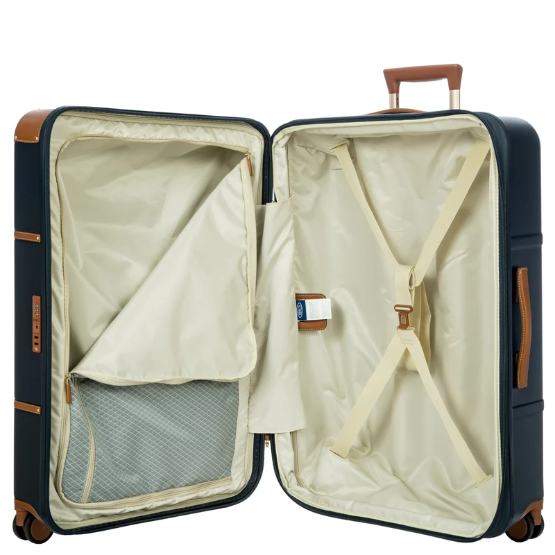 Brics Bellagio - Trolley de 4 ruedas 76 cm expandible (blue/tan)