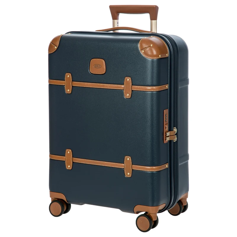 Brics Bellagio - Trolley de cabina de 4 ruedas 55 cm (blue/tan)