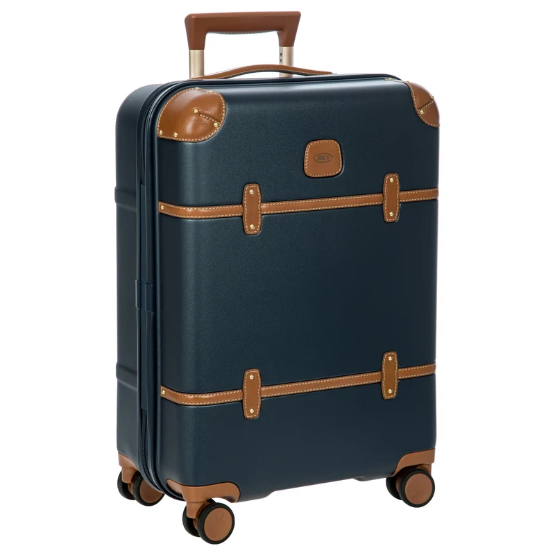 Brics Bellagio - Trolley de cabina de 4 ruedas 55 cm (blue/tan)