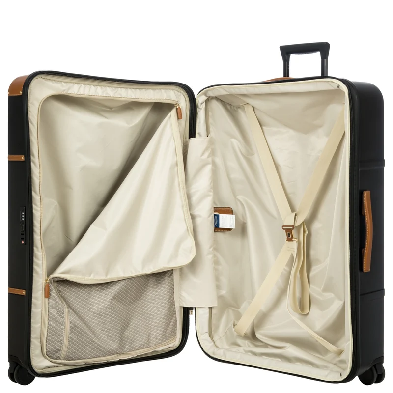 Brics Bellagio - Trolley de 4 ruedas 82 cm expandible (black/tan)