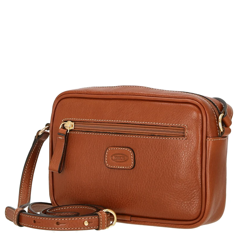 Brics Life Pelle - Bolso bandolera 21 cm (cognac)