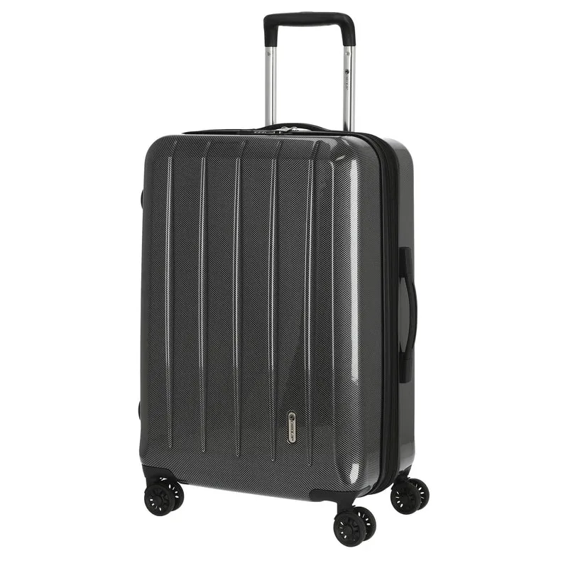 CHECK.IN London 2.0 - Trolley de 4 ruedas 67 cm (carbon schwarz)