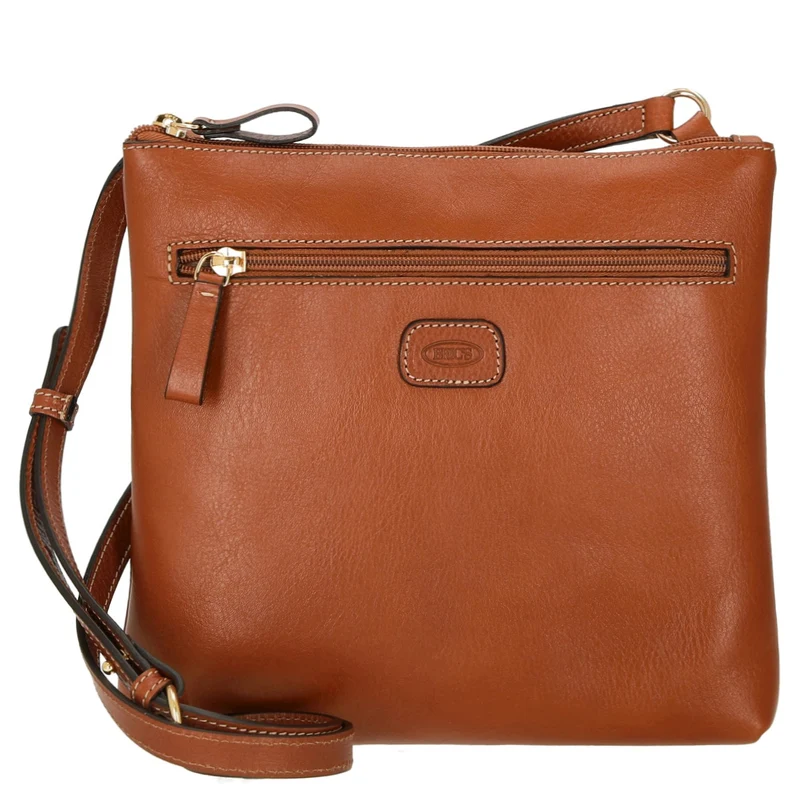 Brics Life Pelle - Bolso bandolera 25 cm (cognac)