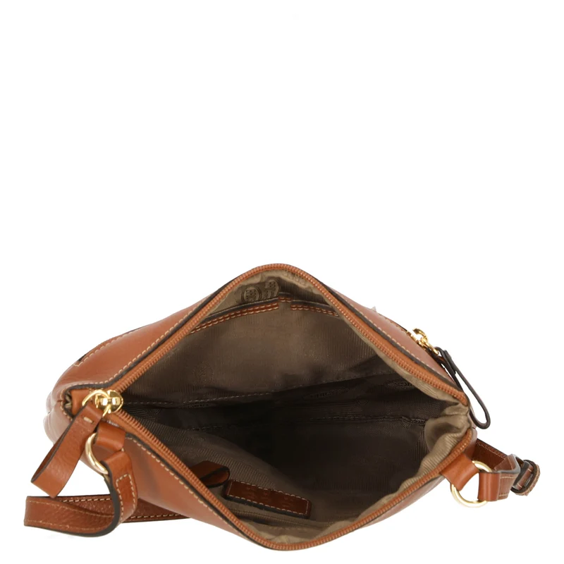 Brics Life Pelle - Bolso bandolera 25 cm (cognac)