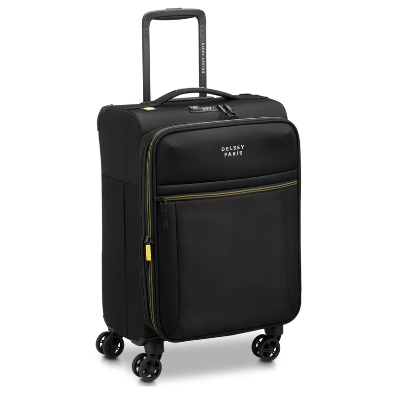 Delsey Paris Brochant 3 - Trolley de cabina con 4 ruedas S 55 cm expandible (tief schwarz)